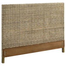 Load image into Gallery viewer, Zyla - Woven Rattan Queen Panel Headboard - Kubu Gray