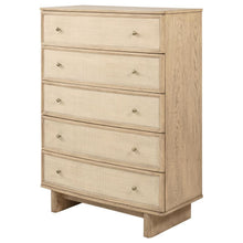 Load image into Gallery viewer, Kailani - 5-Drawer Bedroom Chest Of Drawers - Beige Oak
