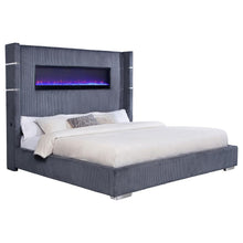 Load image into Gallery viewer, Tisdall - Upholstered Fireplace Bed