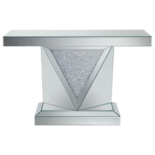 Load image into Gallery viewer, Amore - Mirrored Acrylic Entryway Sofa Console Table - Silver