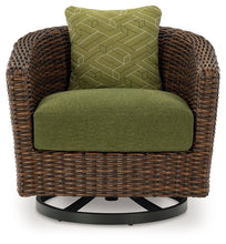 Load image into Gallery viewer, Horizon Hall - Brown / Green - Swivel Lounge With Cushion