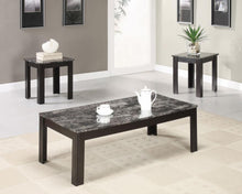 Load image into Gallery viewer, Rhodes - 3 Piece Faux Marble Top Coffee Table Set - Gray
