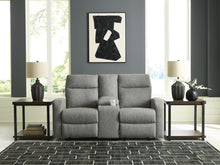 Load image into Gallery viewer, Gauntlet - Sterling - Double Recline Loveseat With Console