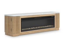 Load image into Gallery viewer, Camdill - Light Brown - 80&quot; TV Stand With Electric Fireplace
