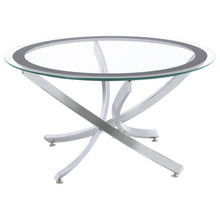 Load image into Gallery viewer, Brooke - Round Glass Top Coffee Table Set