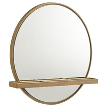 Load image into Gallery viewer, Arini - Round Vanity Wall Mirror With Shelf