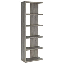 Load image into Gallery viewer, Harrison - 5-Shelf Bookshelf - Weathered Gray