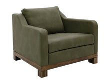 Load image into Gallery viewer, Natural Teca - Armchair - Olive Green