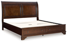 Load image into Gallery viewer, Trellington - Brown - King Sleigh Storage Bed