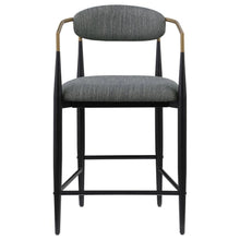 Load image into Gallery viewer, Tina - Metal Counter Height Bar Stool With Upholstered Back And Seat (Set of 2)