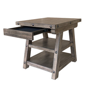 Lodge - End Table - Siltstone