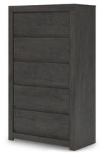 Load image into Gallery viewer, Fraluna - Charcoal - Five Drawer Chest