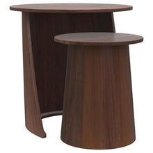 Load image into Gallery viewer, Yency - 2 Piece Round - Mango Wood Nesting Table Set - Dark Brown