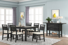 Load image into Gallery viewer, Sable Crest - 5 Piece Set (Round Dining Table &amp; 4 Chairs) - Black