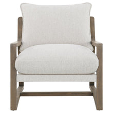 Load image into Gallery viewer, Geneva - Boucle Upholstered Wood Arm Accent Chair - Sand