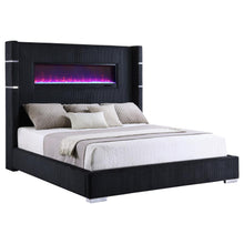 Load image into Gallery viewer, Tisdall - Upholstered Fireplace Bed