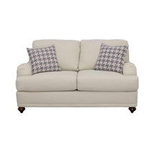 Load image into Gallery viewer, Glenn - Upholstered English Arm Loveseat - Light Gray And Blue