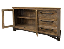 Load image into Gallery viewer, Loft Brown - 60” Buffet With 3 Drawer / 2 Doors - Two Tone Gray / Brown