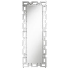 Load image into Gallery viewer, Tavin - Geometric Frame Standing Mirror - Silver
