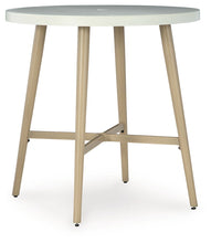 Load image into Gallery viewer, Seton Creek - Beige - Round Bar Table With Umbrella Option