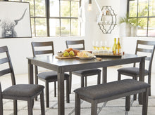Load image into Gallery viewer, Bridson - Gray - RECT DRM Table Set (Set of 6)