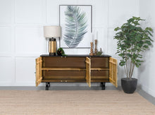 Load image into Gallery viewer, Aminah - 3 Door Wood Accent Cabinet - Natural And Black