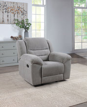 Load image into Gallery viewer, Gilson - Chenille Upholstered Reclining Glider Recliner - Gray