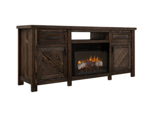 Dutton - TV Stand For Electric Fireplace - Rookwood Brown