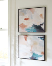 Load image into Gallery viewer, Caldish - Blue / White / Pink - Wall Art Set (Set of 2)