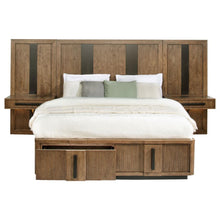 Load image into Gallery viewer, Terrace - 2 Piece Wall Panel With Nightstand Set - Ash Brown