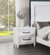 Load image into Gallery viewer, Marielle - 2-Drawer Nightstand Bedside Table - Distressed White
