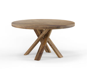 Crossings - Round Dining Table With 4 Upholstered Chairs