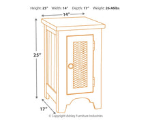 Load image into Gallery viewer, Wystfield - White / Brown - Chair Side End Table