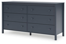 Load image into Gallery viewer, Simmenfort - Navy Blue - Six Drawer Dresser