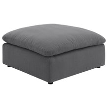 Load image into Gallery viewer, Hobson - Square Upholstered Ottoman - Charcoal