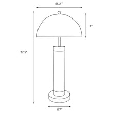Load image into Gallery viewer, Conroe - Dome Shade Pillar Table Lamp (Set of 2) - Black