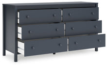 Load image into Gallery viewer, Simmenfort - Navy Blue - Six Drawer Dresser