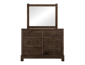Dark Atenas - 6-Drawer Dresser - Brown