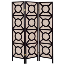 Load image into Gallery viewer, Vulcan - 3 Panel Room Divider Folding Shoji Screen - Cappuccino