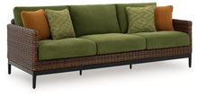 Load image into Gallery viewer, Horizon Hall - Brown / Green - Sofa With Cushion