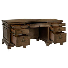 Load image into Gallery viewer, Hartshill - 7-Drawer Executive Desk - Burnished Oak