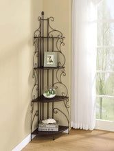 Load image into Gallery viewer, Poppy - 4-Shelf Corner Bookshelf - Copper And Cappuccino