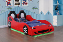 Load image into Gallery viewer, Cruiser - Wood LED Race Car Bed And 7&quot; Mattress
