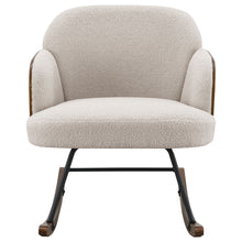 Load image into Gallery viewer, Paige - Boucle Upholstered Mid Back Rocking Chair