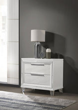 Load image into Gallery viewer, Marmore - 2-Drawer Nightstand Bedside Table - White