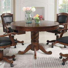 Load image into Gallery viewer, Turk - Round Dining And Billiard Poker Game Table - Tobacco
