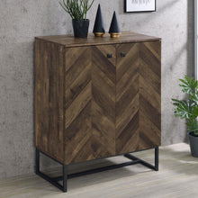 Load image into Gallery viewer, Carolyn - 2 Door Engineered Accent Wood Cabinet - Rustic Oak