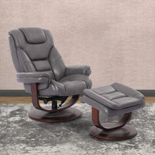 Load image into Gallery viewer, Monarch - Manual Reclining Swivel Chair and Ottoman