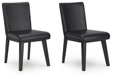 Load image into Gallery viewer, Jettaya - Black - Dining Upholstered Side Chair (Set of 2)
