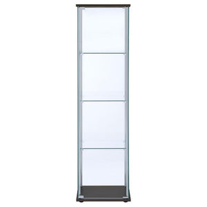Bellatrix - 4-Shelf Clear Glass Curio Cabinet